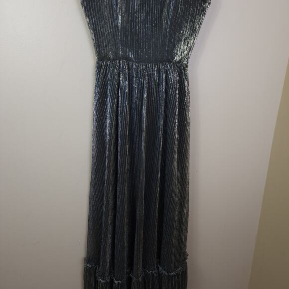 Dress The Population Metallic Liquid Fit and Flare Dress Size S - Picture 5 of 11